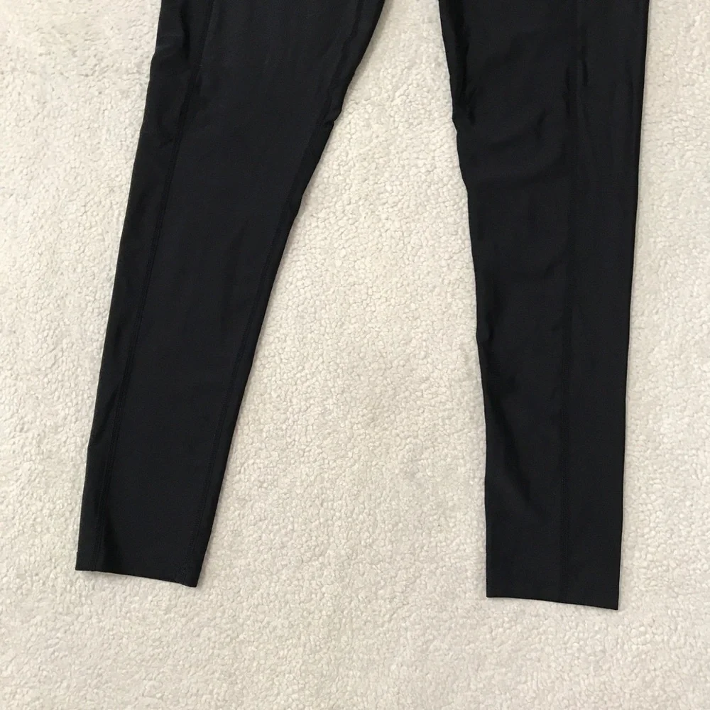 Black Leggings UPF 50 High Waist Pocket Size XXL